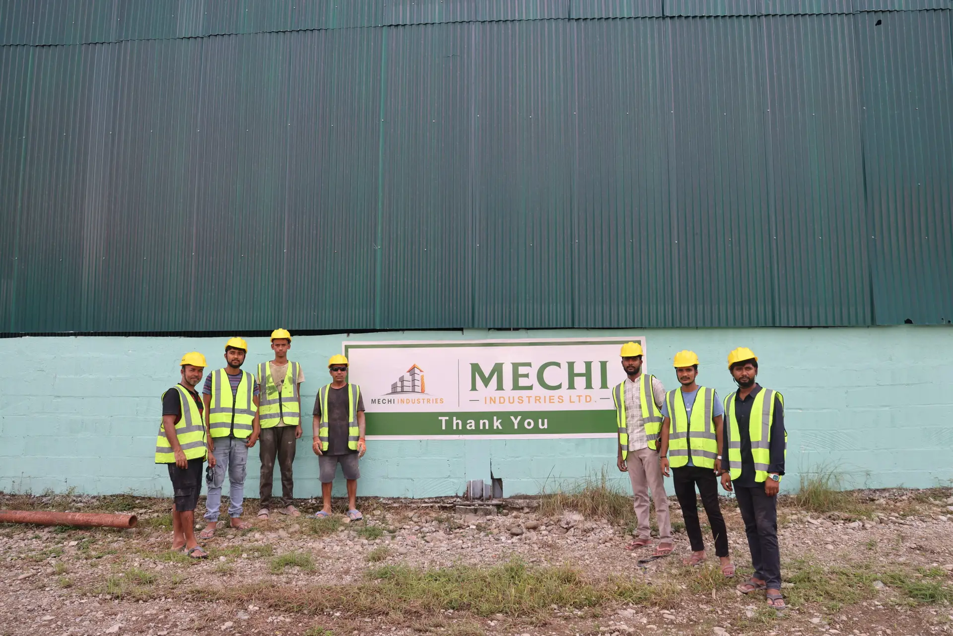 Best AAC block in Nepal - the Mechi Industries team at the Damak, Jhapa factory